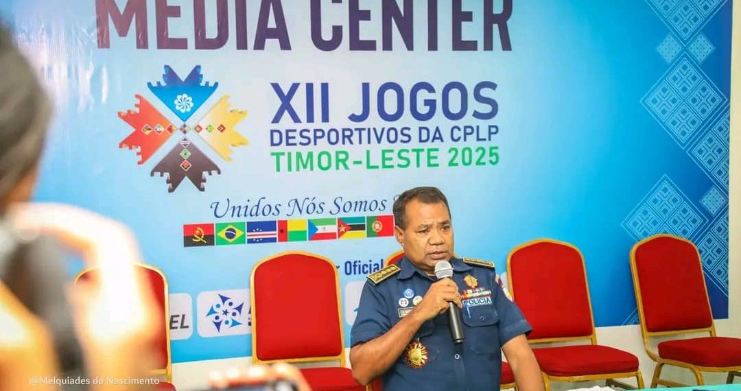 PNTL Bandu Sidadaun Lori Sasan Kro’at Tama Ba Estádium Durante Abertura Jogu CPLP