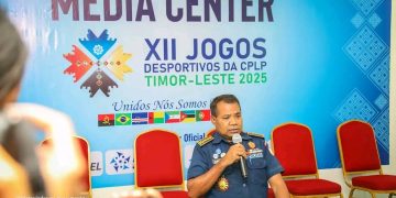 PNTL Bandu Sidadaun Lori Sasan Kro’at Tama Ba Estádium Durante Abertura Jogu CPLP